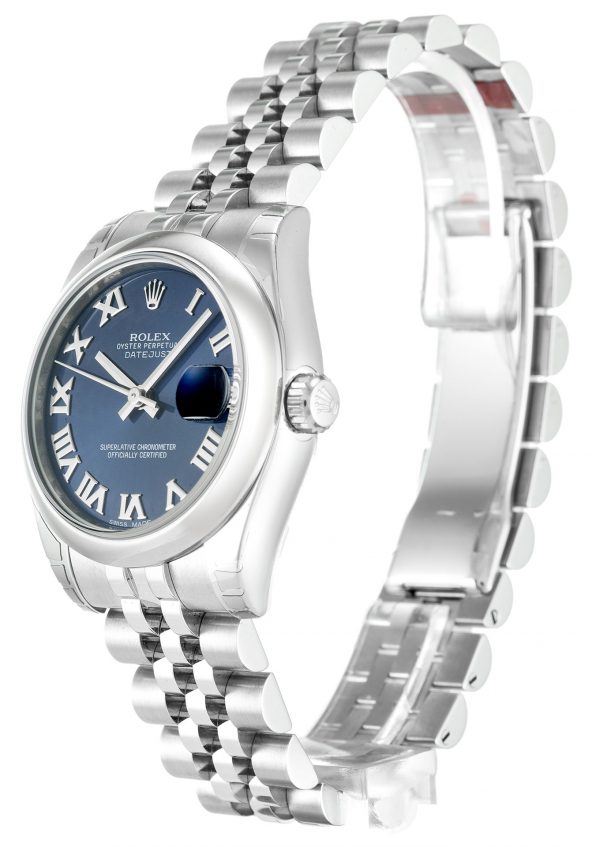 Rolex Datejust 178240 Lady Bezel 30 MM Blue Navy Dial Roman Numerals Replica 