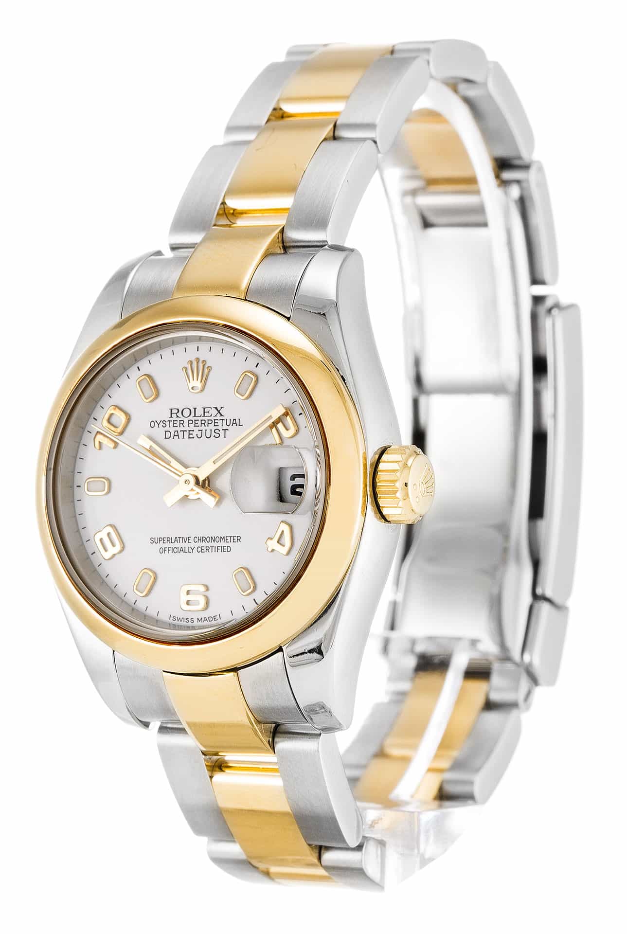 Rolex Datejust 179163 Women Arab Numerals  26 MM Gold & Silver Case Oyster Strap Double Tone  Replica