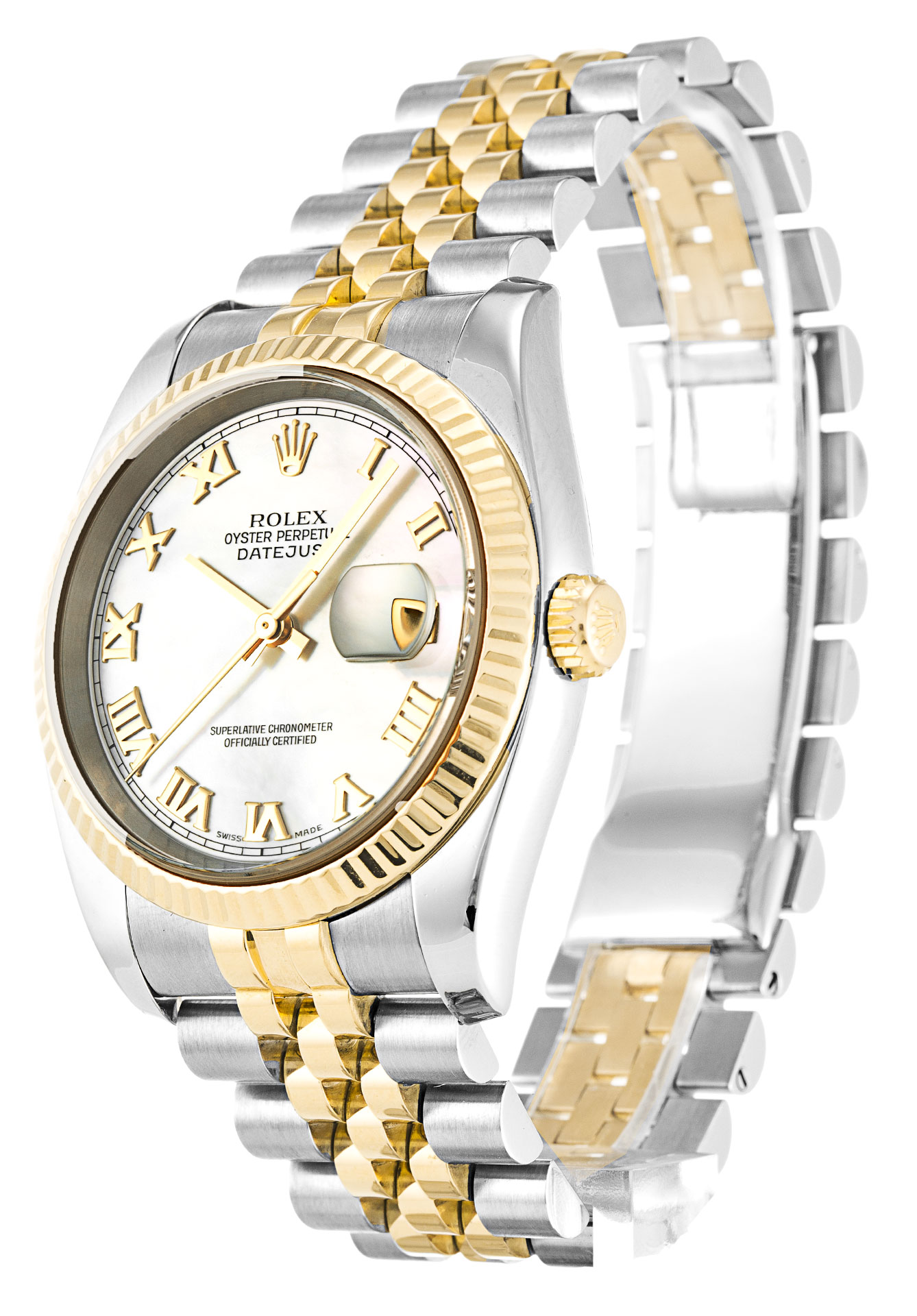 Rolex Datejust Acier 16234 36 MM Duotone Case Gold Silver Dial Jubilee Strap Replica