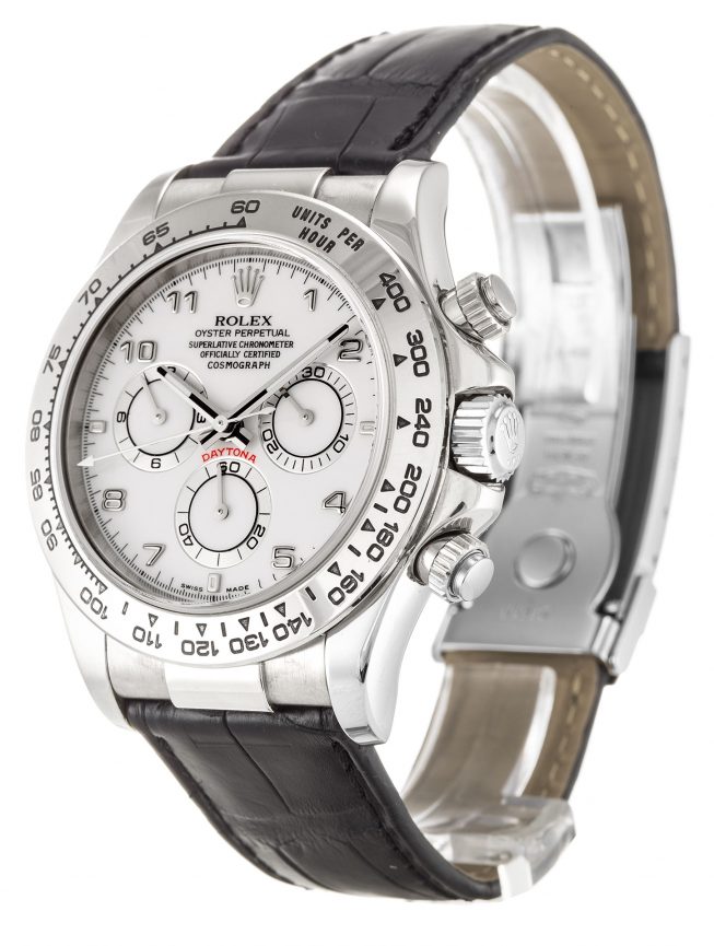 Replica Rolex Daytona White Dial 116519 - View 2