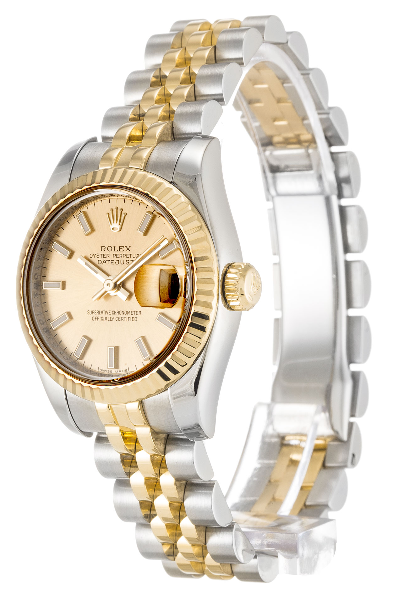 Rolex  Datejust Lady 179173 26 MM Duotone Gold Dial Silver Case Jubilee Strap Replica 