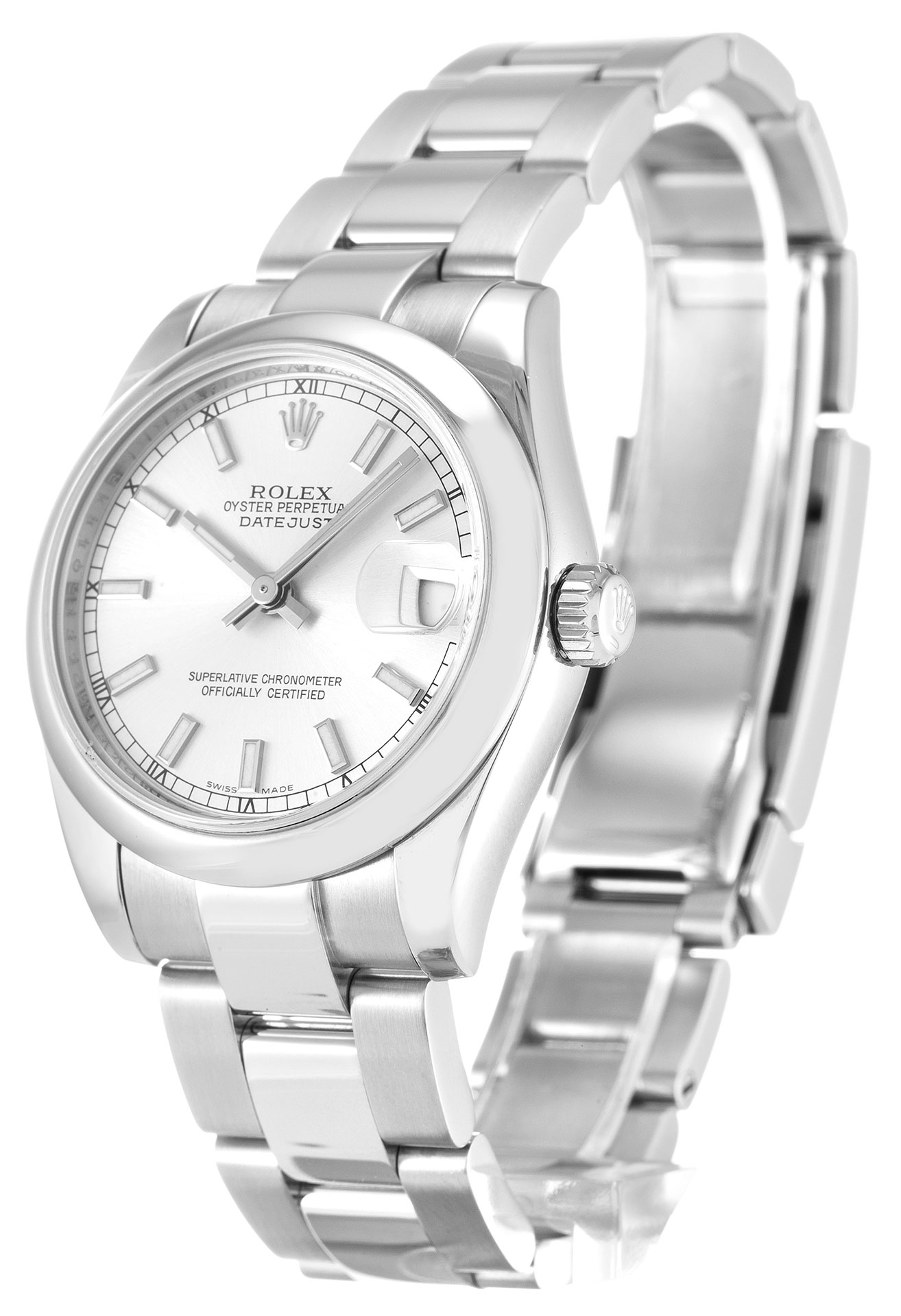 Rolex Datejust Lady 178240 30 MM White Dial Oyster Strap Replica 