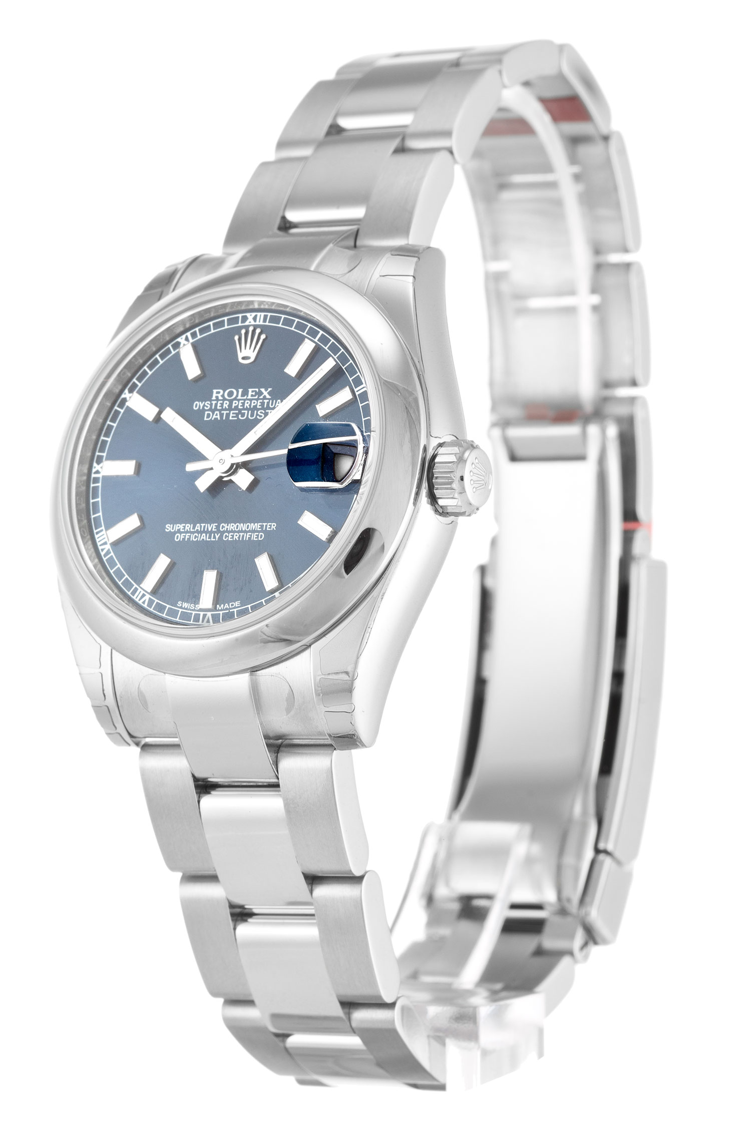Rolex Datejust 178240 Women 31 MM Blue Navy Dial Oyster Steel Strap Replica 