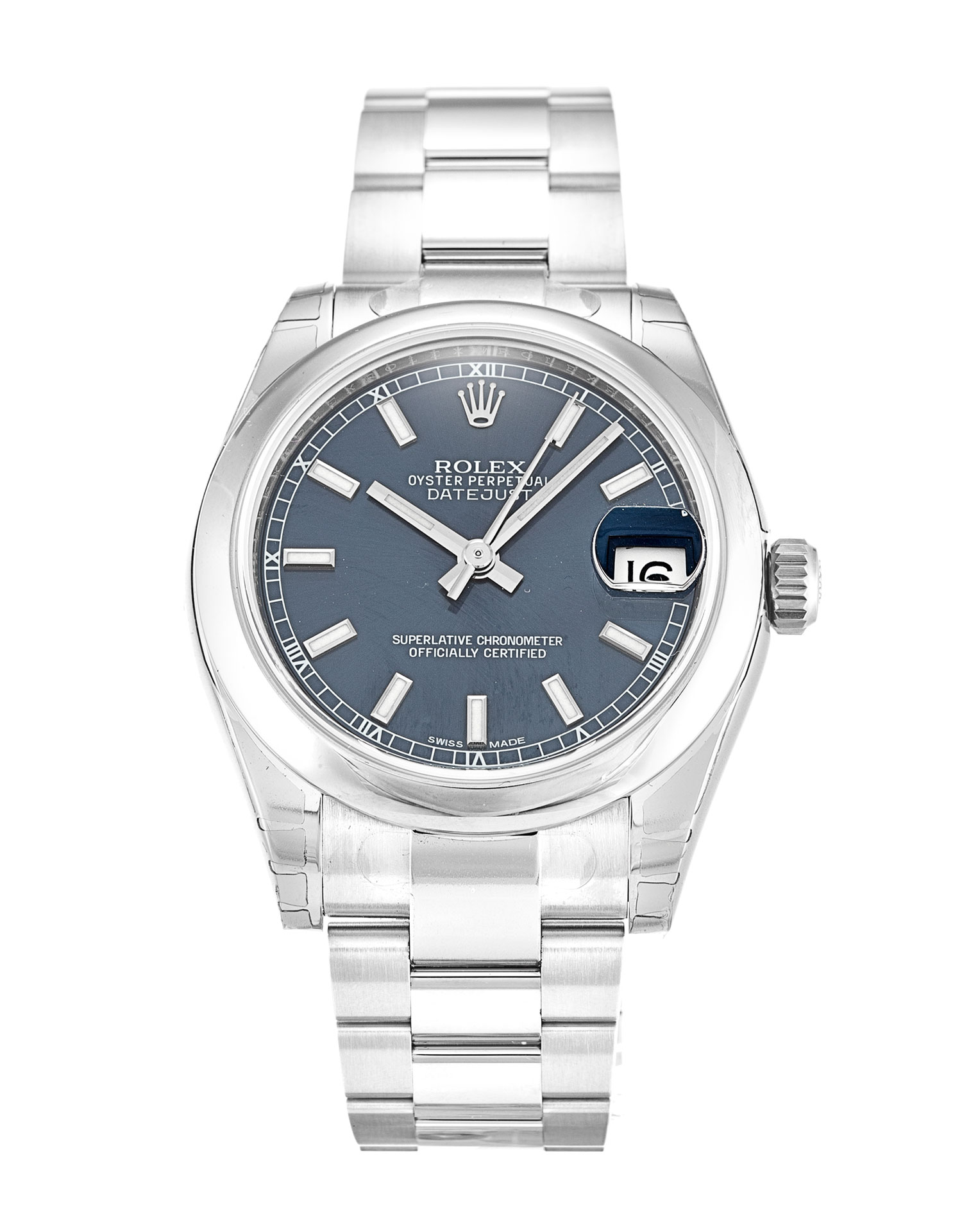 Rolex Datejust 178240 Women 31 MM Blue Navy Dial Oyster Steel Strap Replica 