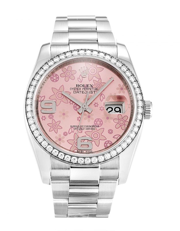 Replica Rolex Datejust Pink Floral Dial 116244 - View 1