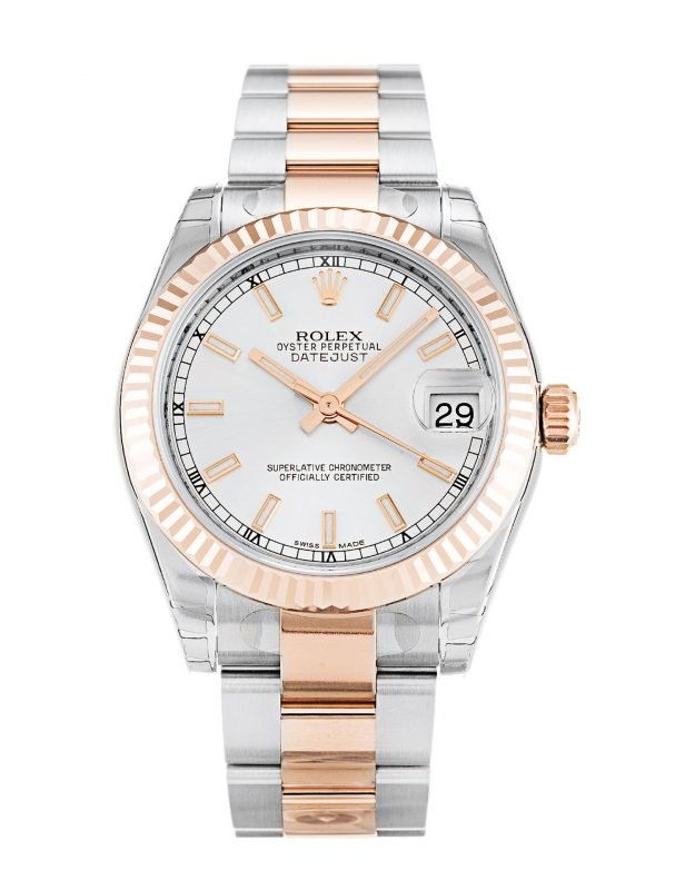 Replica Rolex Datejust Mid-Size Silver Dial 178241 - View 1