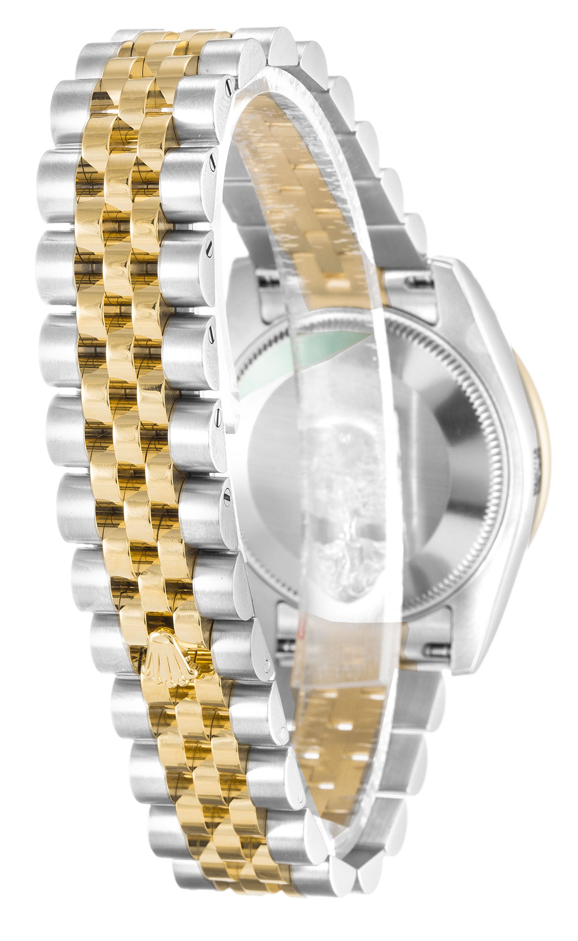 Rolex Datejust Lady 178383 31 MM Duotone Gold Silver Diamond Case Markers Brown Mother of Pearl Dial Jubilee Strap Replica