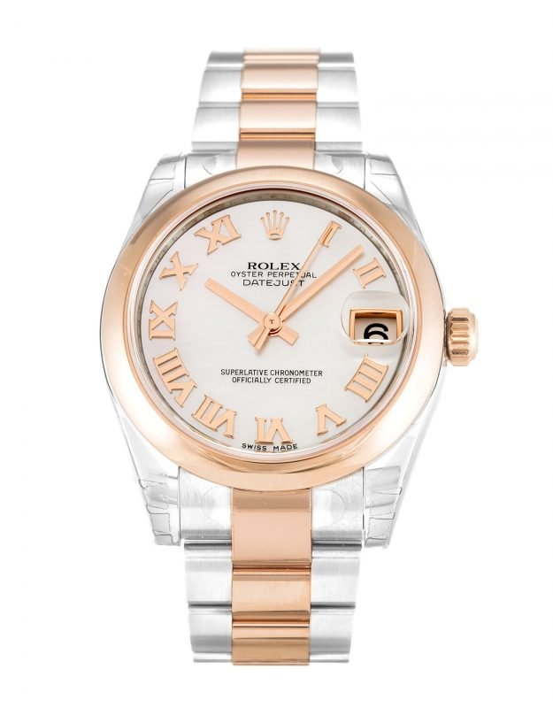 Replica Rolex Datejust Mid-Size Pearl-White Dial 178241 - View 1