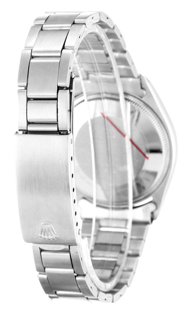 Replica Rolex Air-King 5500 34mm Purple Dial Silver Markers Oyster Steel Unisex