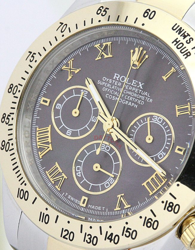 Replica Rolex Daytona 116523 Dial Brown - View 3