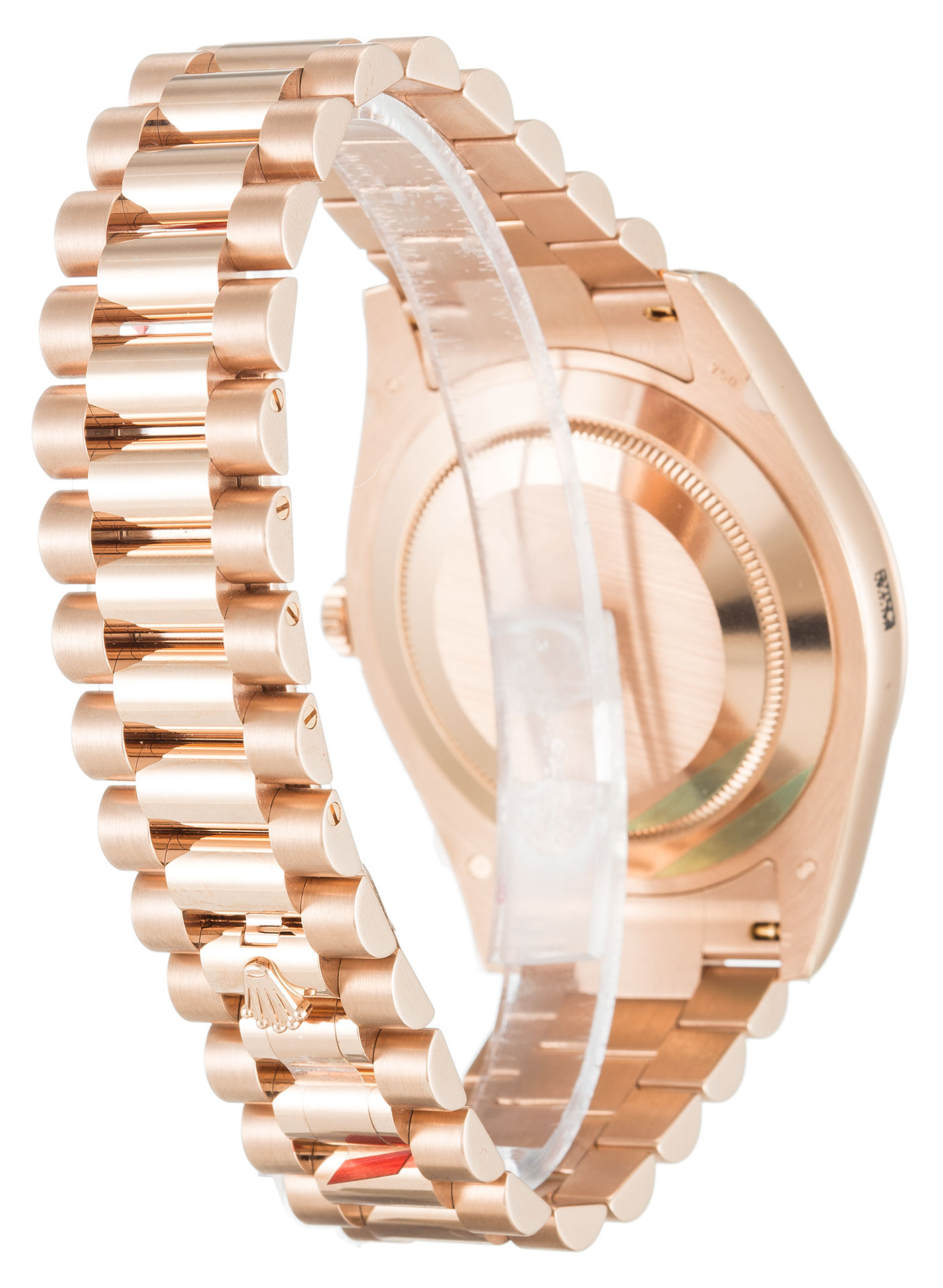 Rolex Day-Date II 218235 41 MM Yellow Gold Black Dial President Strap Replica