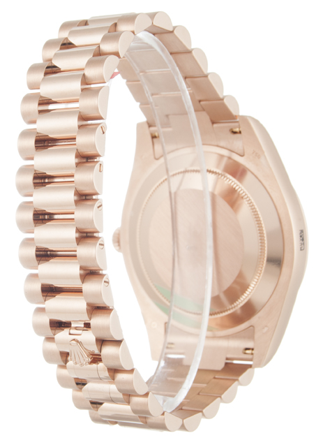 Rolex Day-Date II 218235 President 41 MM White Dial Rose Gold Case Replica