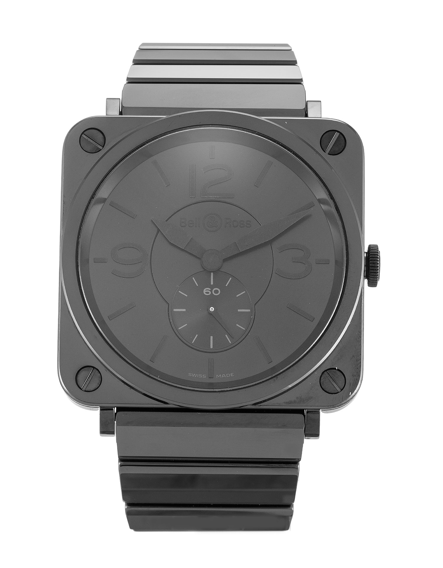 Bell and Ross Replica BRS Black Ceramic-39 MM - View 1