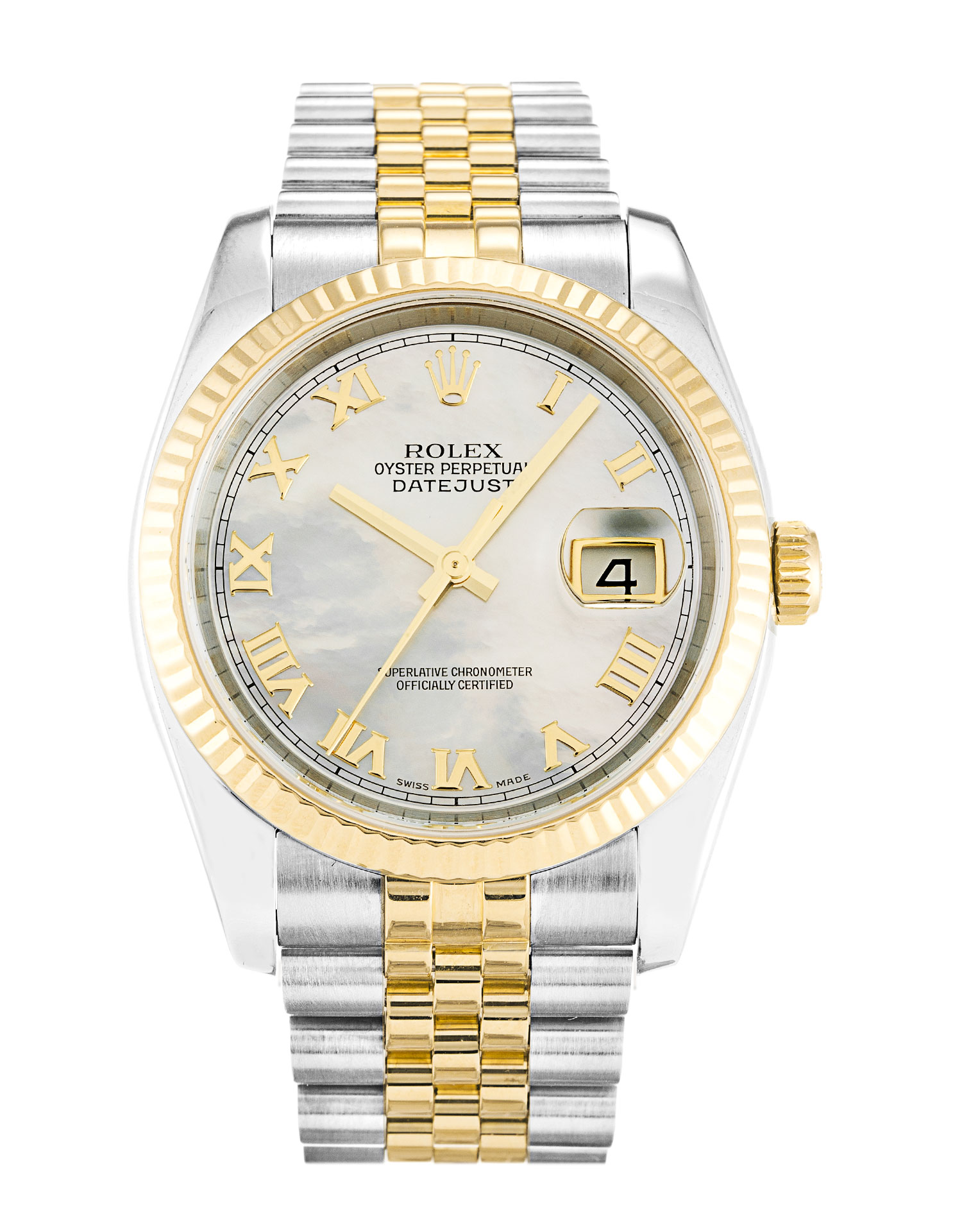 Rolex Datejust Acier 16234 36 MM Duotone Case Gold Silver Dial Jubilee Strap Replica