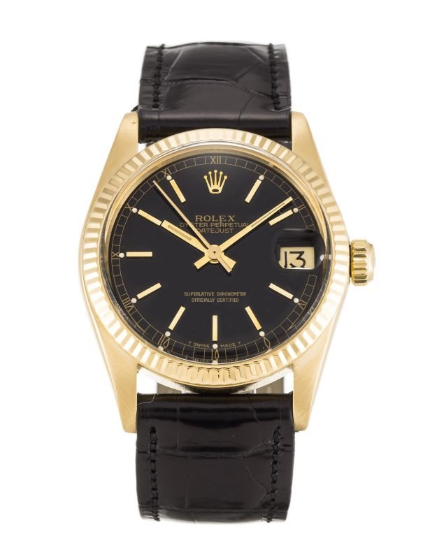 Replica Rolex Datejust Black Dial Mid-Size 6827 - View 1
