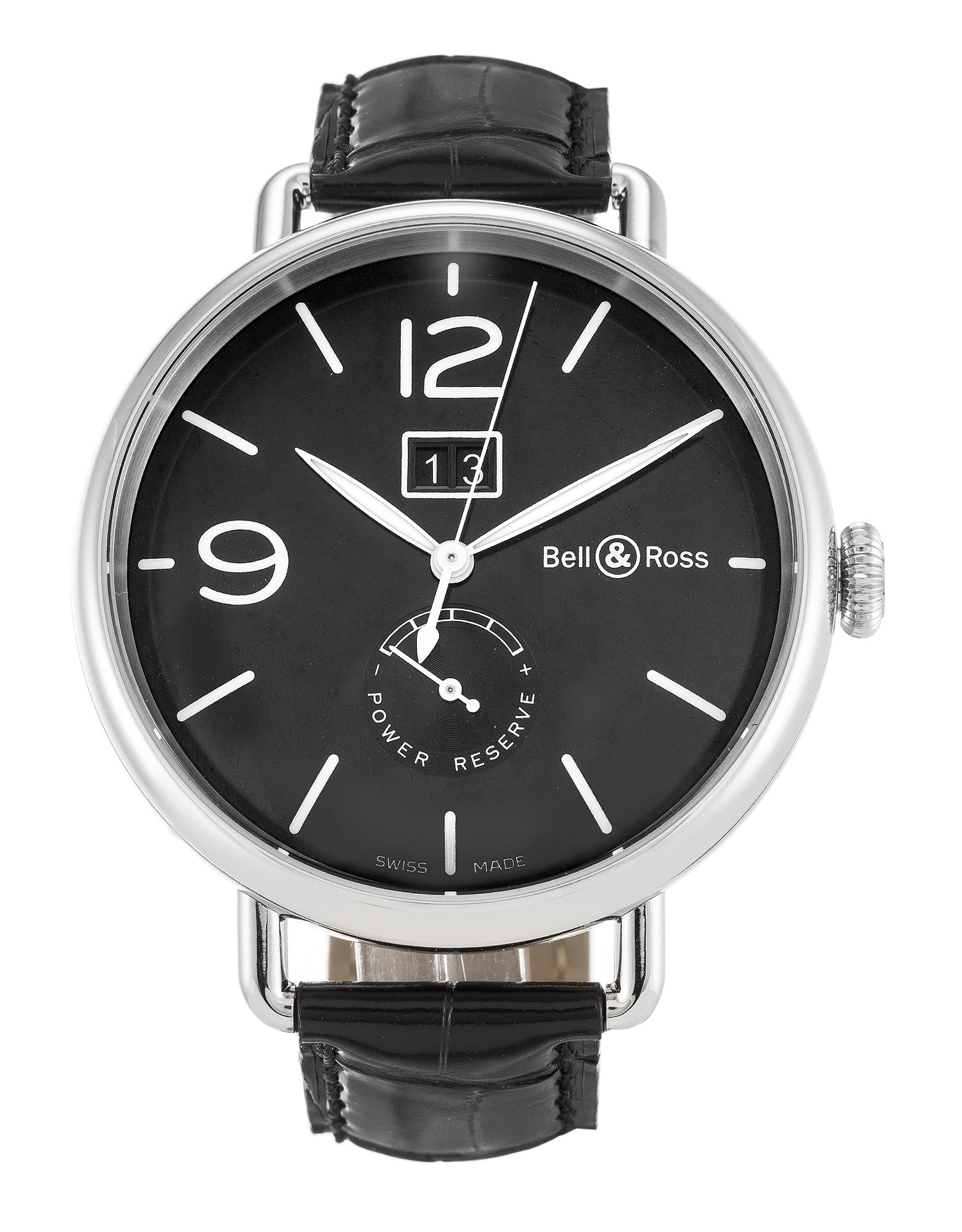 Bell and Ross Replica Vintage BRWW190-BL-ST/SCR-45 MM - View 1