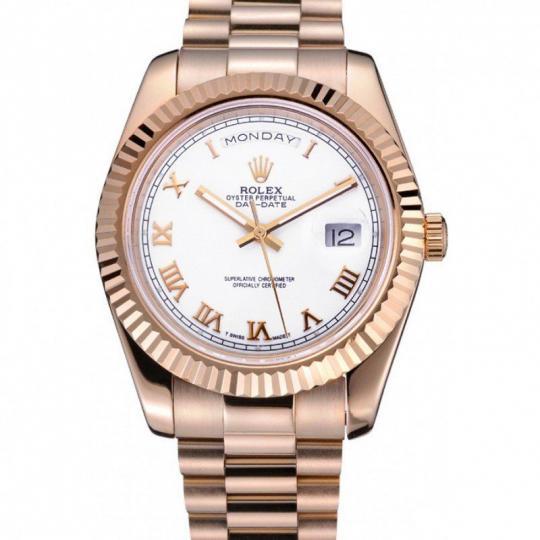 Replica Rolex Day-Date White Dial Gold Bracelet 622546 - View 1