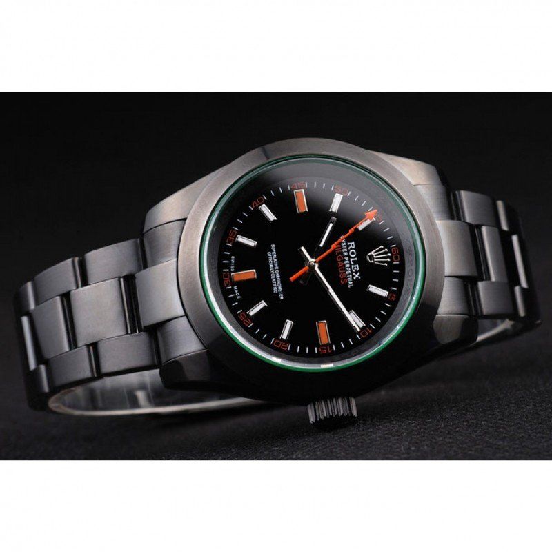 Replica Rolex Milgauss Pro-Hunter Tinted Green Saphire Black Dial PRL05090290 - View 4