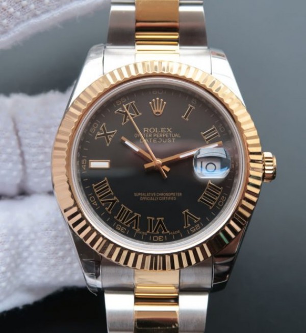Replica Rolex (unchanged) DateJust II 126333 SS/YG Dial Grey Bracelet / Strap SS/YG - View 1