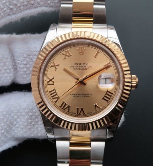 Replica Rolex (unchanged) Noob Date Just II 126333 Dial YG Bracelet / Strap SS/YG A3136 - View 1