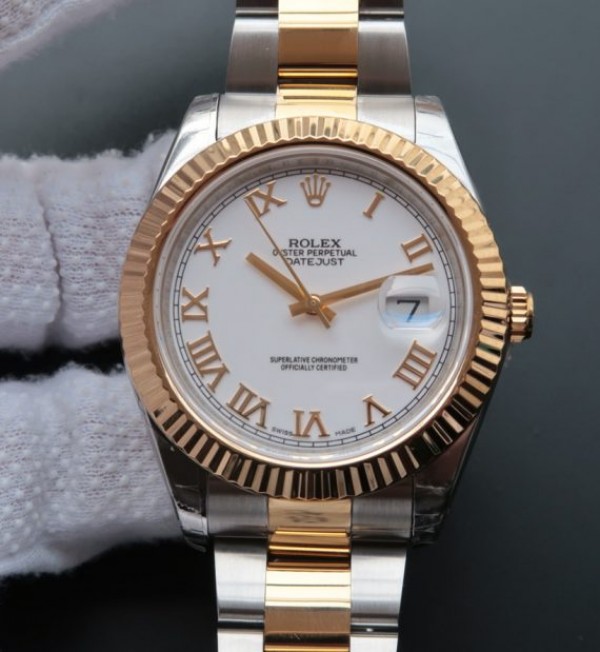 Replica Rolex (unchanged) DateJust II 126333 SS/YG Dial White Marqueur romain Bracelet / Strap SS/YG A3136 - View 1