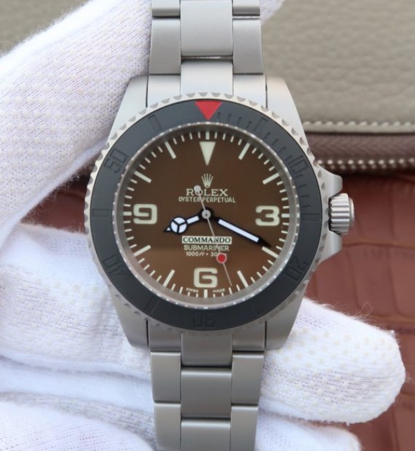 Replica Rolex (unchanged) Submariner Commando Dial Grey Bezel Céramique Bracelet / Strap SS A2836 - View 1