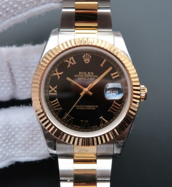Replica Rolex (unchanged) DateJust II 126333 SS/YG Dial Grey Roman Numerals Bracelet / Strap SS/YG - View 1