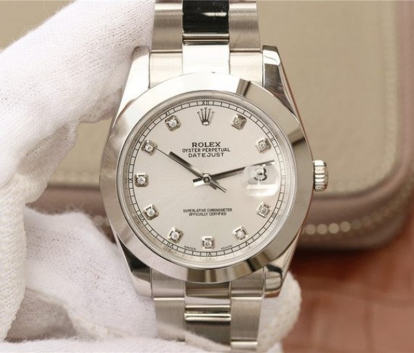 Replica Rolex (unchanged) DateJust 41 mm 126300 Noob Dial White Diamond Markers Bracelet / Strap SS A3235 - View 1