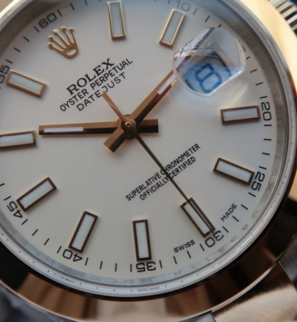 Replica Rolex  Noob DateJust 126303 YG Dial White Wrapped A2824