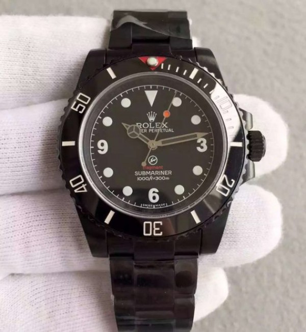 Replica Rolex (unchanged) Fragment Submariner 116610 PVD Dial Black Bracelet / Strap PVD A2836 - View 1