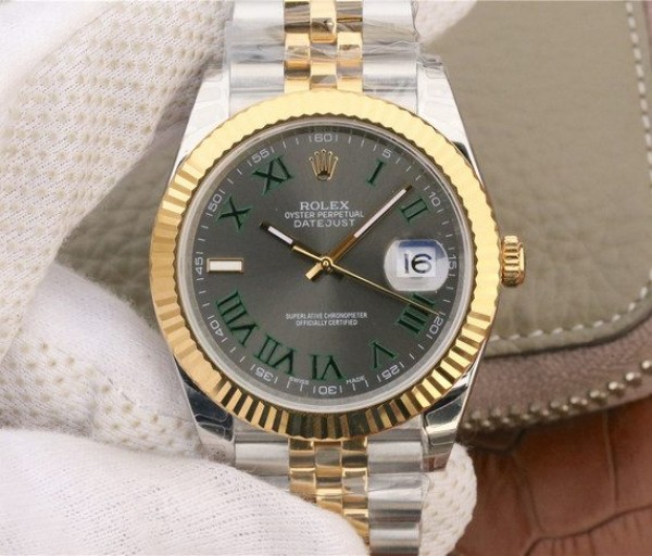 Replica Rolex (unchanged) DateJust SS/YG Dial Grey Bracelet / Strap SS/YG A3235 - View 1