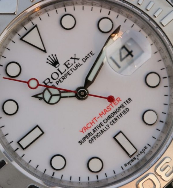 Rolex Yacht-Master Silver Bracelet / Strap 116622 EW White Dial SS A3135