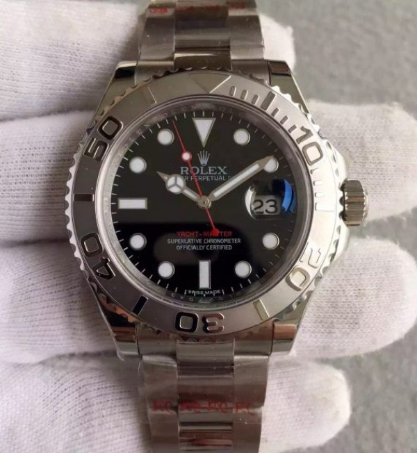 Replica Rolex (unchanged) Yacht-Master 116622 Noob Dial Black Bracelet / Strap Stainless Steel A2824 - View 1