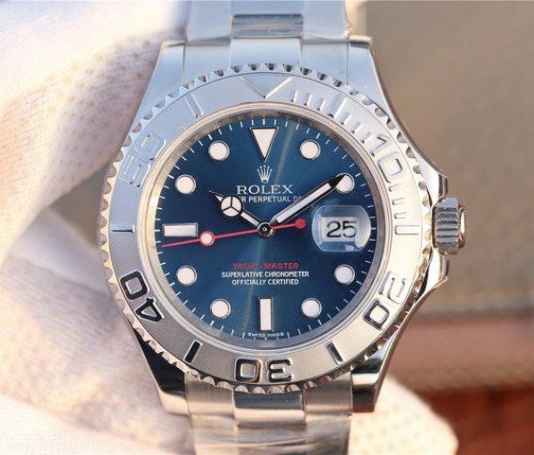 Replica Rolex (unchanged) Yacht-Master 116622 JF Dial Blue Bracelet / Strap SS SH3135 - View 1