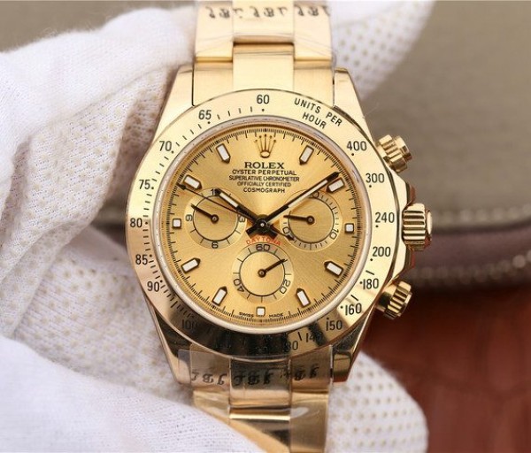 Replica Rolex (unchanged) Daytona YG Dial en or jaune BP Bracelet / Strap YG A7750 - View 1