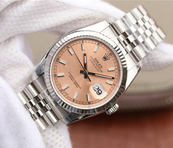 Replica Rolex DateJust 36 mm SS 116234 ARF Dial rose Markers Baton 904L SS Bracelet / Strap Oyster SA3135