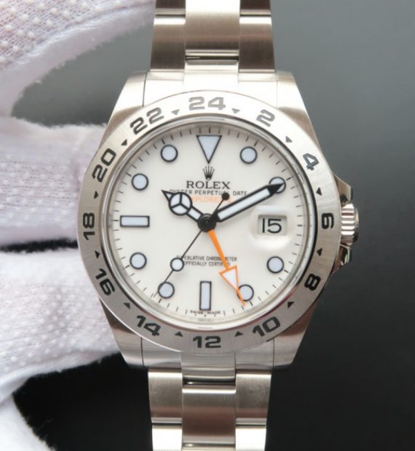 Replica Rolex (unchanged) Explorer II 42 mm 216570 Noob Dial White A3187 - View 1