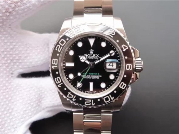 Replica Rolex (unchanged) GMT-Master II 116710 LN Céramique Blacke Noob A3186 - View 1