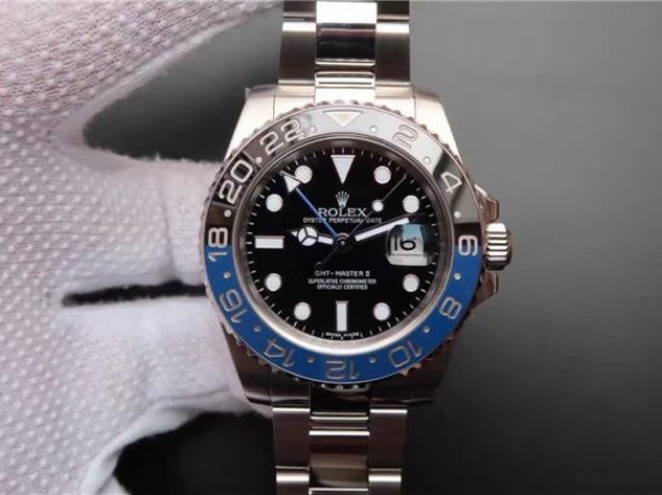 Replica Rolex (unchanged) GMT-Master II 116710 BLNR Black/Blue Céramique Noob A3186 - View 1