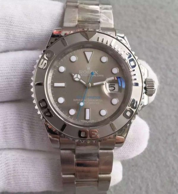 Replica Rolex (unchanged) Yacht-Master 116622 Noob Dial Argent Bracelet / Strap SS SA3135 - View 1