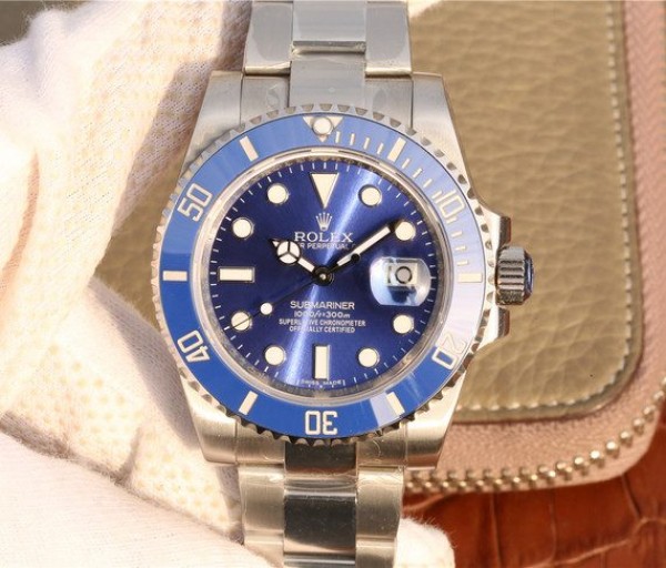 Replica Rolex (unchanged) Submariner 116619 LB Céramique Bluee V7 Noob Best Edition A2836 - View 1
