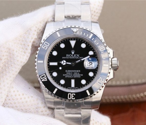 Replica Rolex (unchanged) Submariner 116610 LN en céramique Blacke VRF SS A2836 - View 1