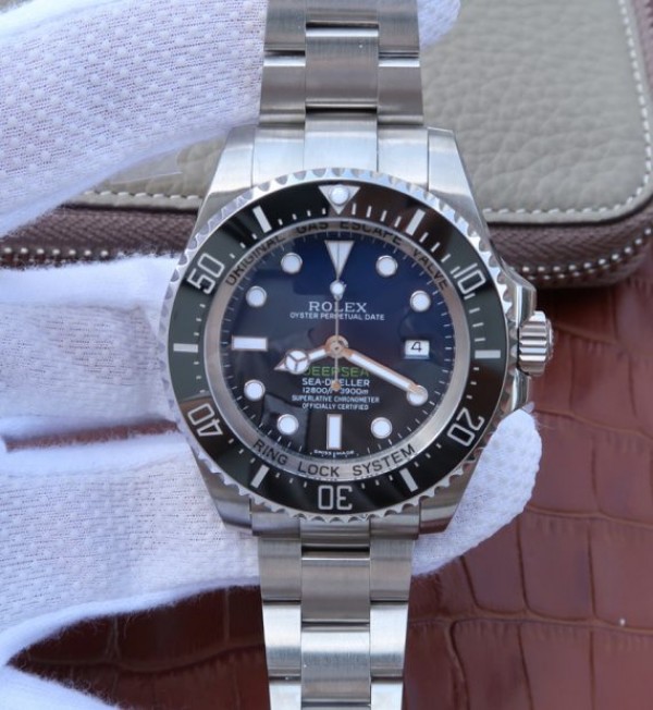 Replica Rolex (unchanged) Sea-Dweller DEEPSEA 116660 D-BLUE Noob V7 SA3135 - View 1