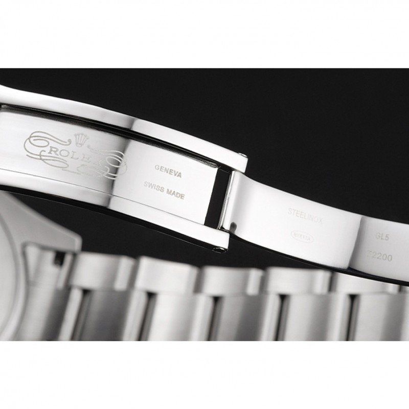 Replica Rolex Milgauss Black Dial Orange Markings Stainless Steel Case And Bracelet - View 9