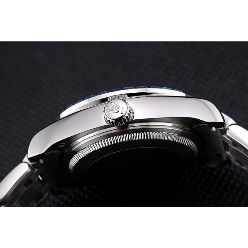Replica Rolex Datejust Diamond Dial Blue Jewels Bezel Stainless Steel Case And Bracelet 622834 - View 6