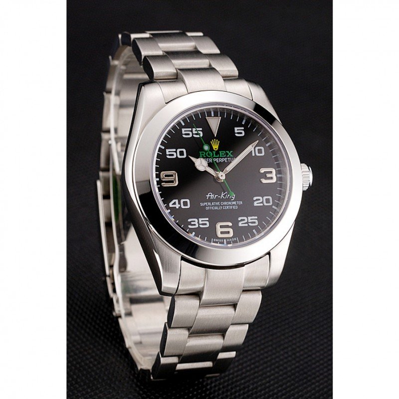 Replica Rolex Air-King Black Dial 1454020 - View 2