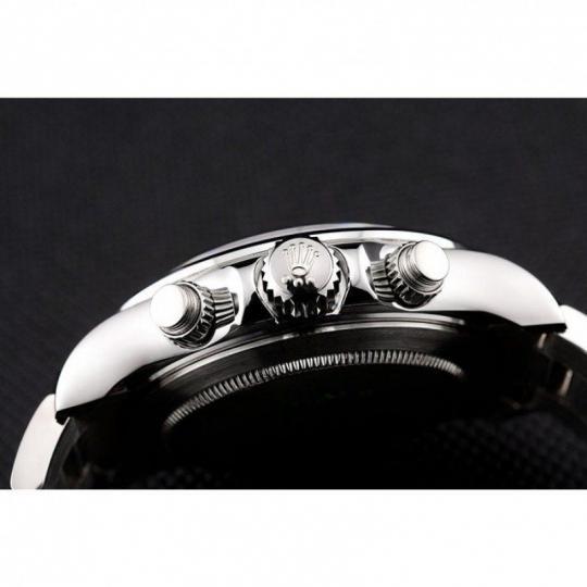 Replica Rolex Daytona Stainless Steel Bracelet Black Dial 80296 - View 7