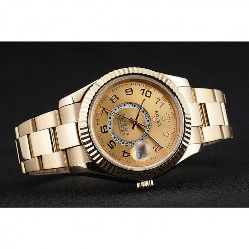 Replica Rolex Sky Dweller Oyster Perpetual Special Edition 2012 Yellow Gold 80243 - View 4