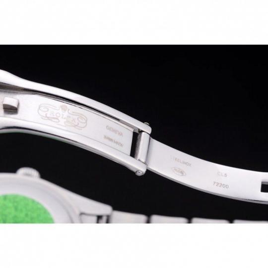 Replica Rolex Day-Date Polished Silver Bezel White Dial 7470 - View 5