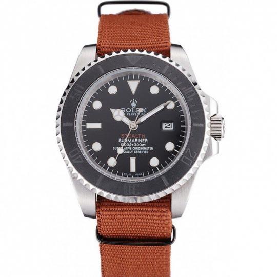 Replica Rolex Submariner STEALTH MK III Brown Fabric Band rl425 621387 - View 1